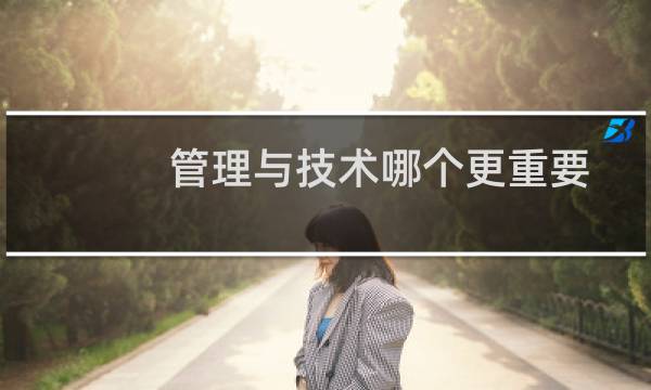 管理与技术哪个更重要
