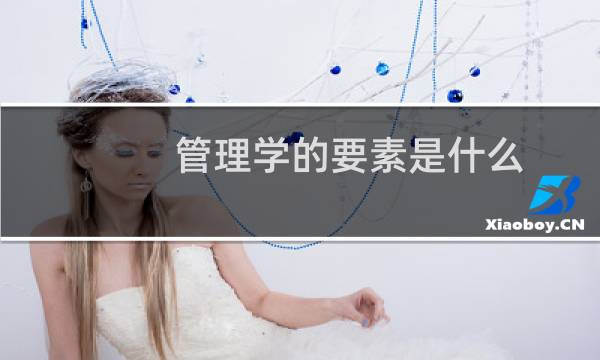 管理学的要素是什么