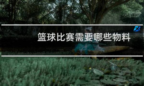 篮球比赛需要哪些物料