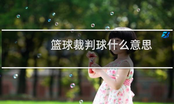 篮球裁判球什么意思
