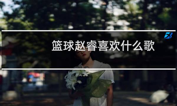 篮球赵睿喜欢什么歌