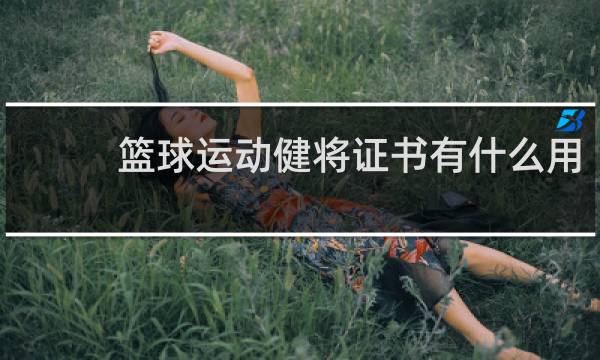 篮球运动健将证书有什么用