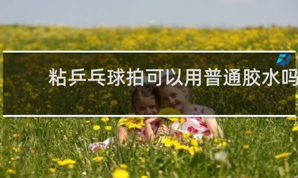 粘乒乓球拍可以用普通胶水吗