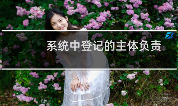 系统中登记的主体负责人是否为高俊