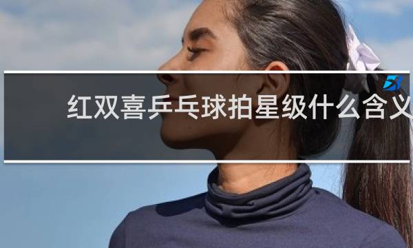 红双喜乒乓球拍星级什么含义