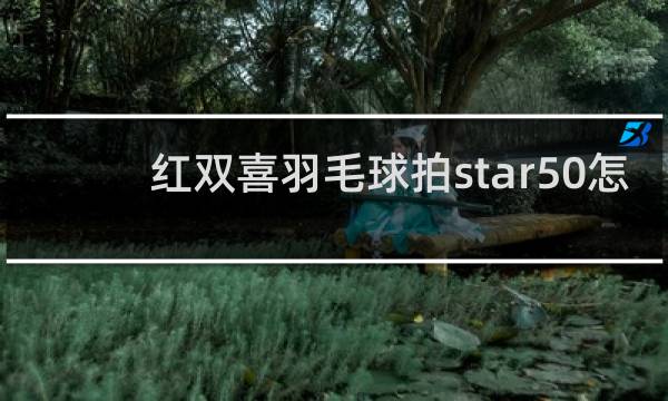 红双喜羽毛球拍star50怎么样