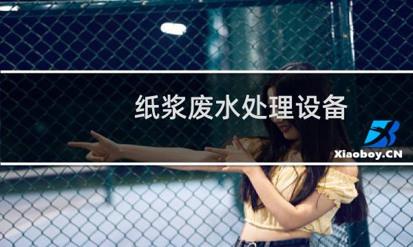 纸浆废水处理设备