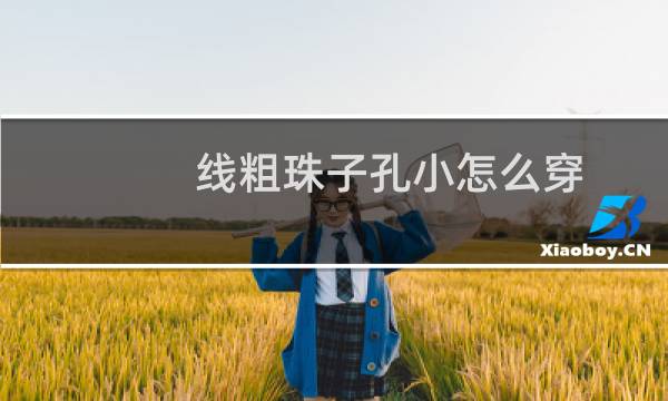 线粗珠子孔小怎么穿