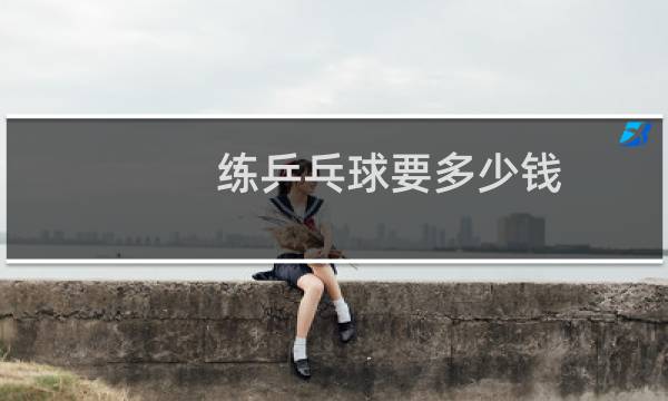 练乒乓球要多少钱