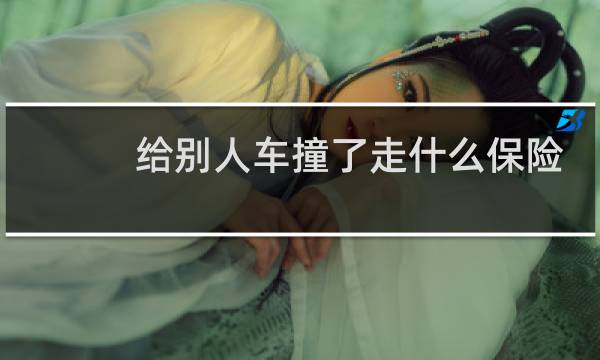 给别人车撞了走什么保险