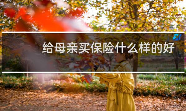 给母亲买保险什么样的好