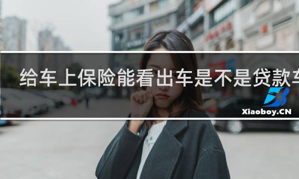 给车上保险能看出车是不是贷款车么