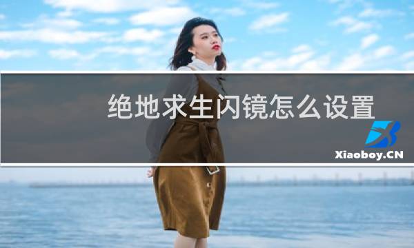 绝地求生闪镜怎么设置