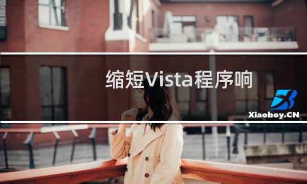 缩短Vista程序响应时间
