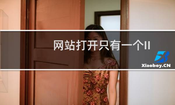网站打开只有一个IIS7的图片
