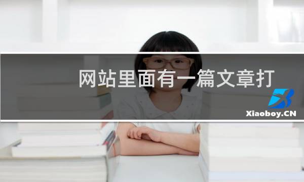 网站里面有一篇文章打不开