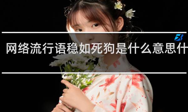 网络流行语稳如死狗是什么意思什么梗