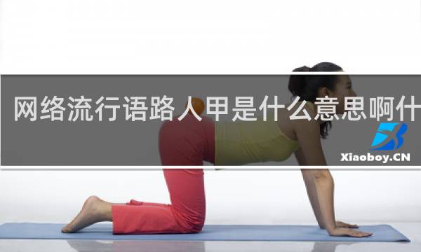 网络流行语路人甲是什么意思啊什么梗