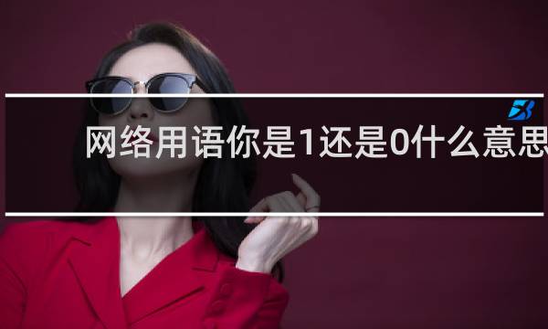 网络用语你是1还是0什么意思，女生问这个表达什么意思什么梗