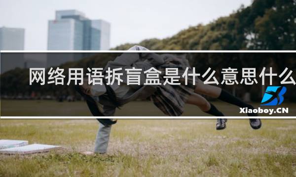 网络用语拆盲盒是什么意思什么梗