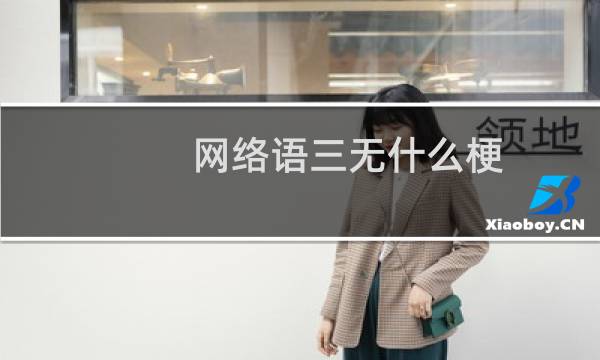 网络语三无什么梗