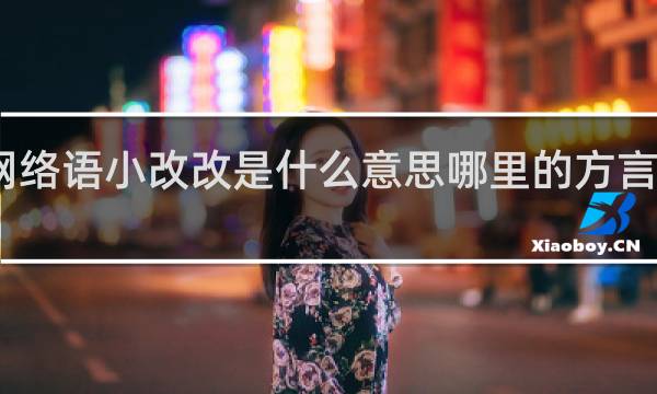 网络语小改改是什么意思哪里的方言什么梗