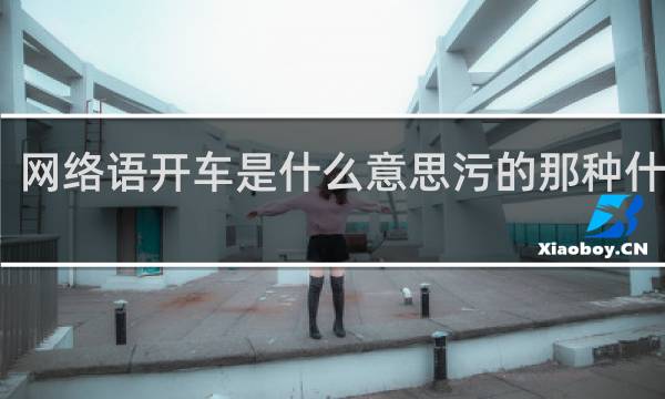 网络语开车是什么意思污的那种什么梗