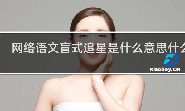 网络语文盲式追星是什么意思什么梗