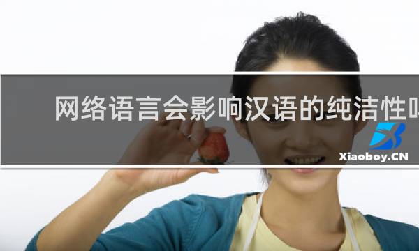 网络语言会影响汉语的纯洁性吗