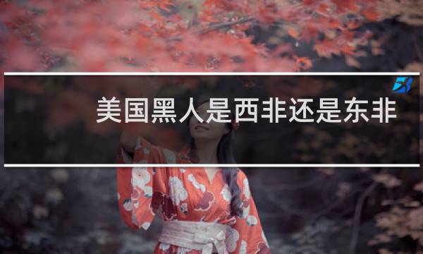 美国黑人是西非还是东非