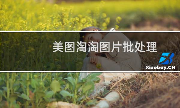 美图淘淘图片批处理 中小网店掌柜必备工具