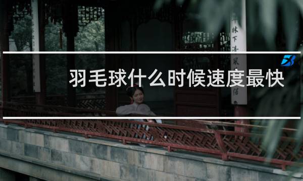 羽毛球什么时候速度最快