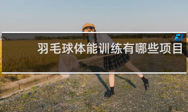 羽毛球体能训练有哪些项目
