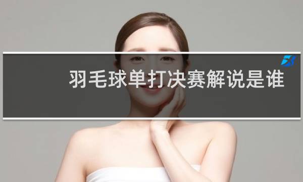 羽毛球单打决赛解说是谁