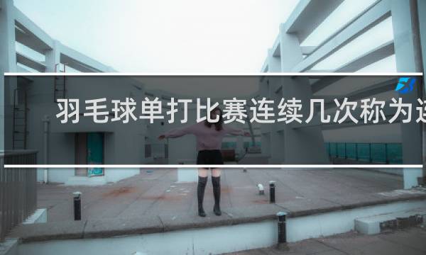 羽毛球单打比赛连续几次称为连击