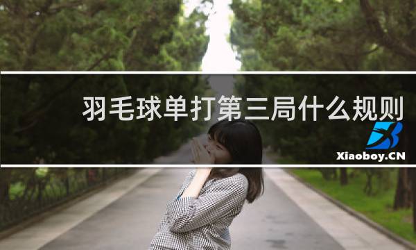 羽毛球单打第三局什么规则