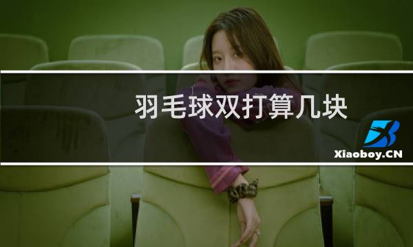 羽毛球双打算几块