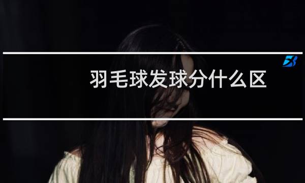 羽毛球发球分什么区