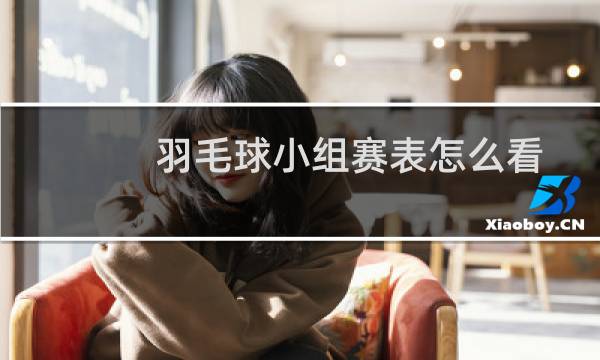 羽毛球小组赛表怎么看