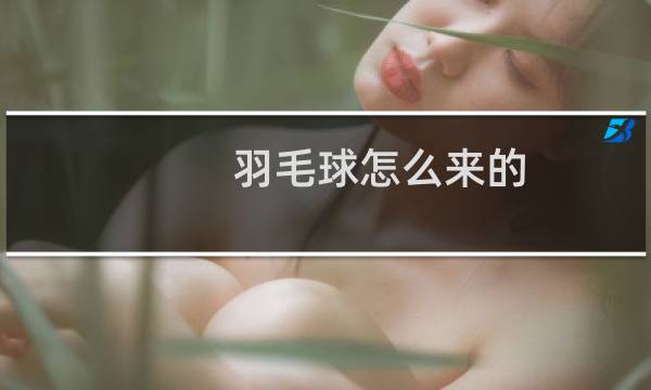 羽毛球怎么来的