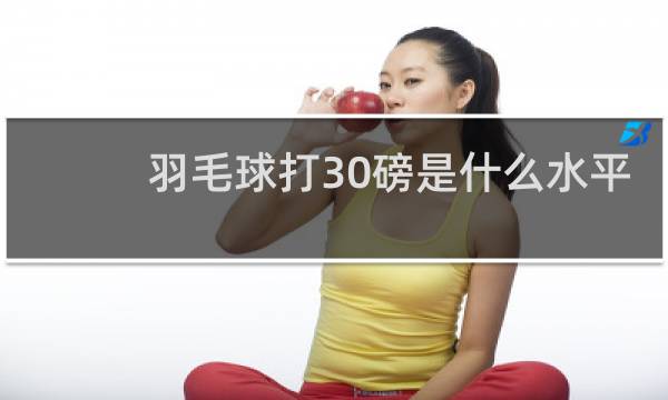 羽毛球打30磅是什么水平