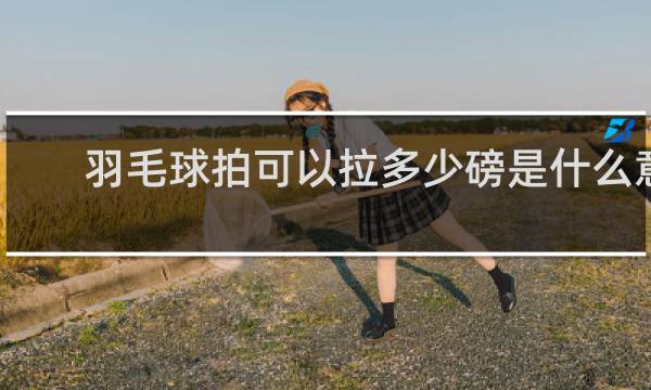 羽毛球拍可以拉多少磅是什么意思