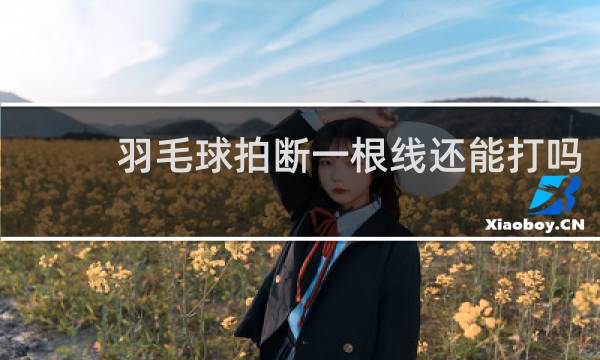 羽毛球拍断一根线还能打吗