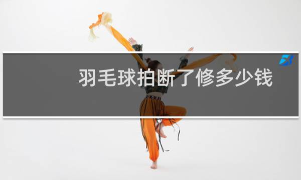 羽毛球拍断了修多少钱