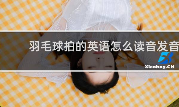 羽毛球拍的英语怎么读音发音