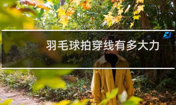 羽毛球拍穿线有多大力