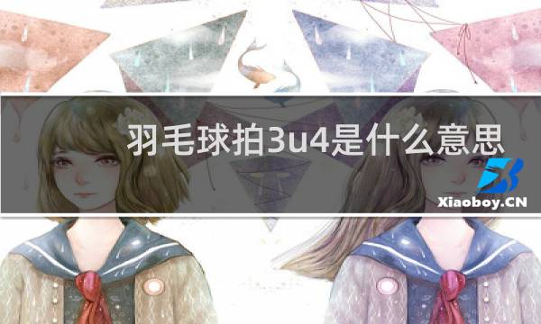 羽毛球拍3u4是什么意思