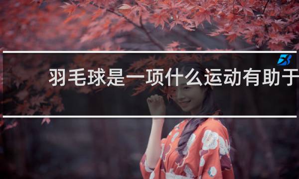 羽毛球是一项什么运动有助于