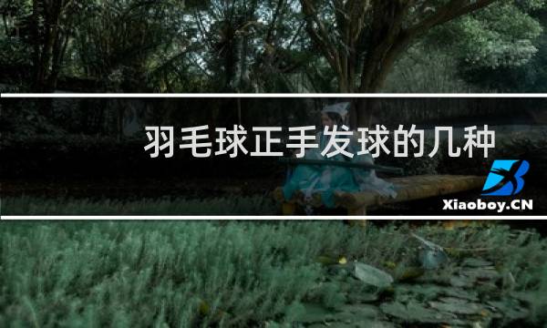 羽毛球正手发球的几种