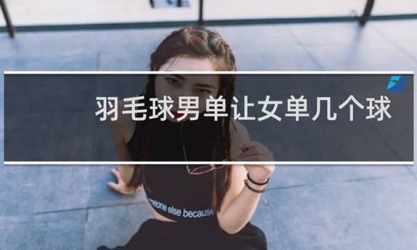 羽毛球男单让女单几个球